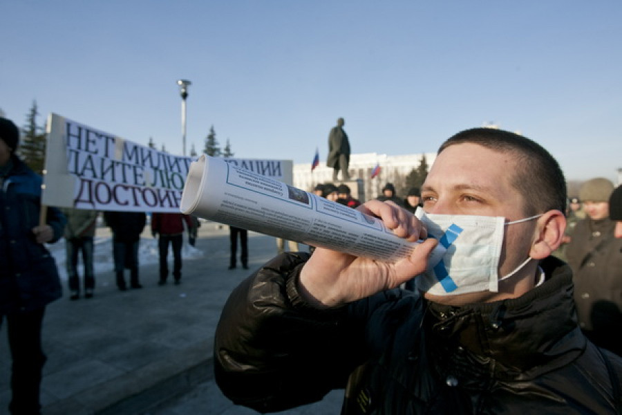 Несогласованный митинг &quot;За честные выборы&quot;. Барнаул, 24 декабря 2011г.