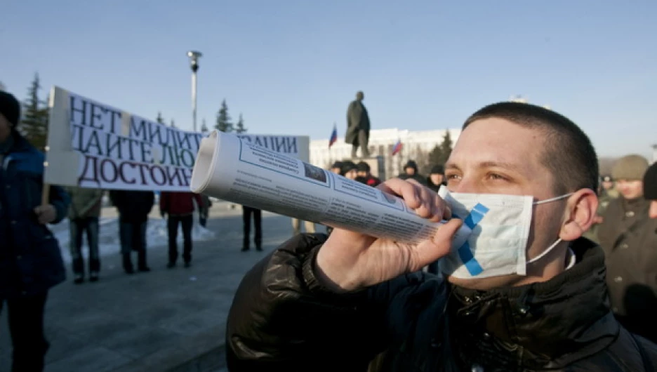 Несогласованный митинг "За честные выборы". Барнаул, 24 декабря 2011г.