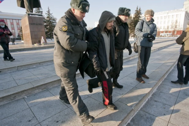 Несогласованный митинг "За честные выборы". Барнаул, 24 декабря 2011г.