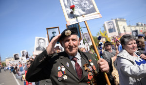 Бессмертный полк в Барнауле, 2014 год.