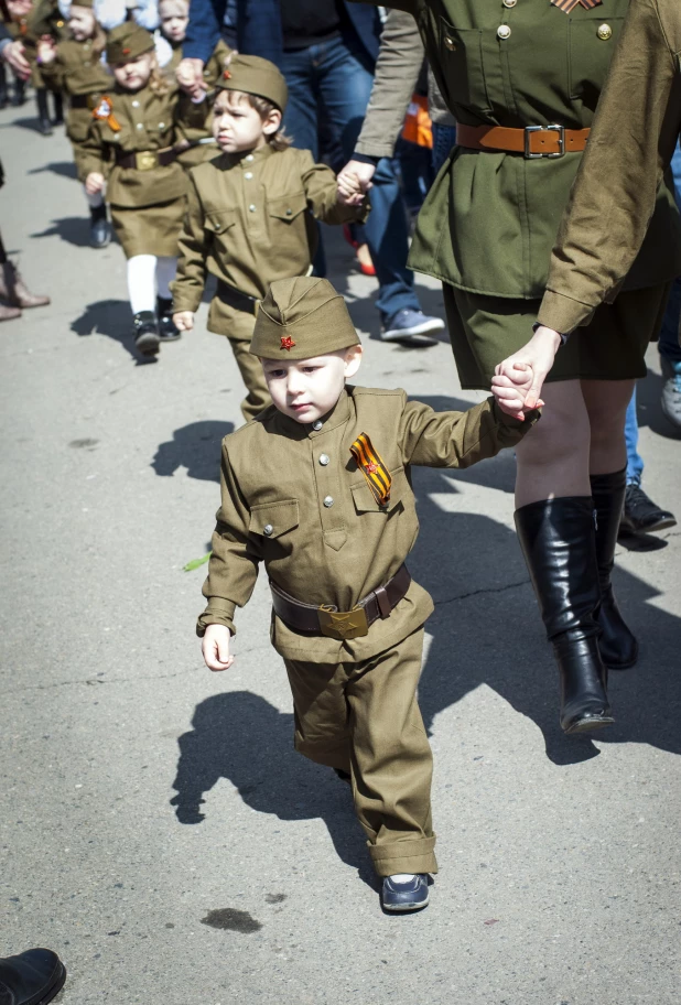 Бессмертный полк в Барнауле, 2014 год.