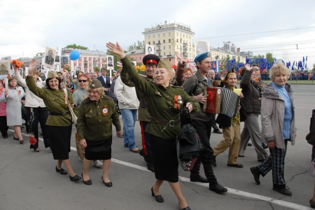 Бессмертный полк в Барнауле, 2014 год.