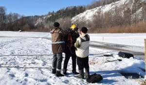 Водолазы прочистили водовод на речном водозаборе в Барнауле.