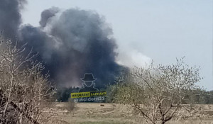 Пожар возле села Малышев Лог