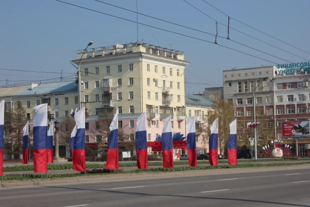 Барнаул подготовился к 9 мая. 