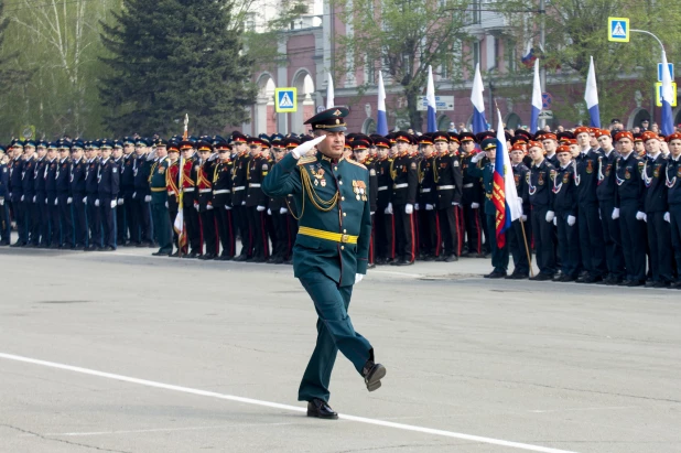 Парад Победы 2023 в Барнауле.