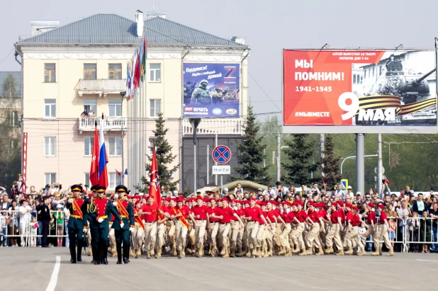 Парад Победы 2023 в Барнауле.