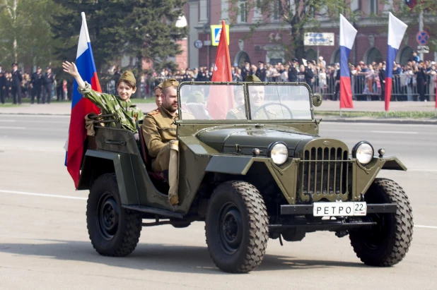 Парад Победы 2023 в Барнауле.