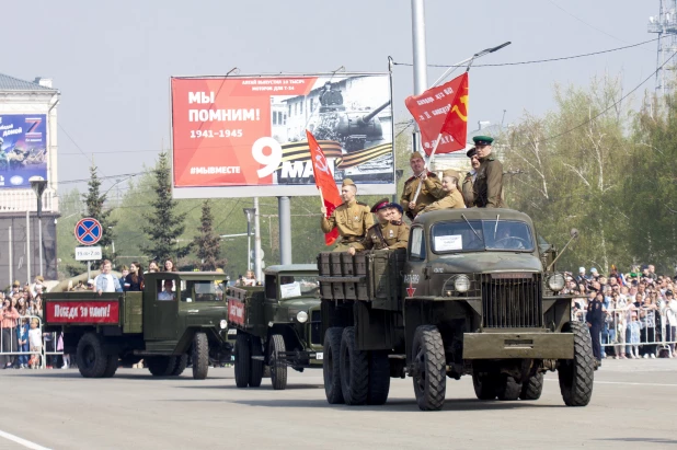 Парад Победы 2023 в Барнауле.