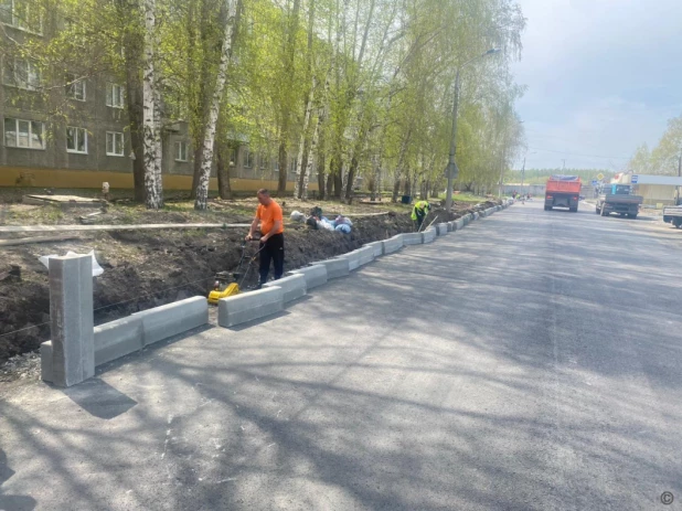 Благоустройство дорог в Барнауле.