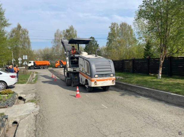 Благоустройство дорог в Барнауле.