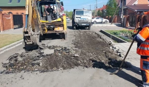 Благоустройство дорог в Барнауле.