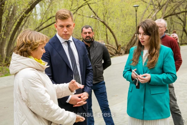 В парке  «Юбилейный» города Барнаула начался второй этап благоустройства.