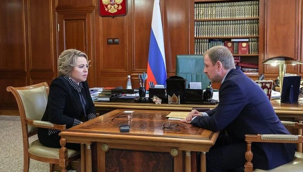 Виктор Томенко встретился с Председателем Совета Федерации Валентиной Матвиенко.