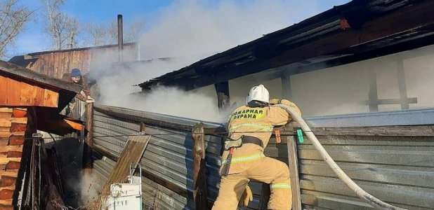 Пожар в Шебалино