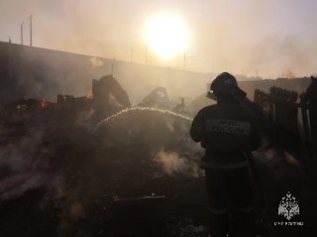 Пожар в Первомайском районе