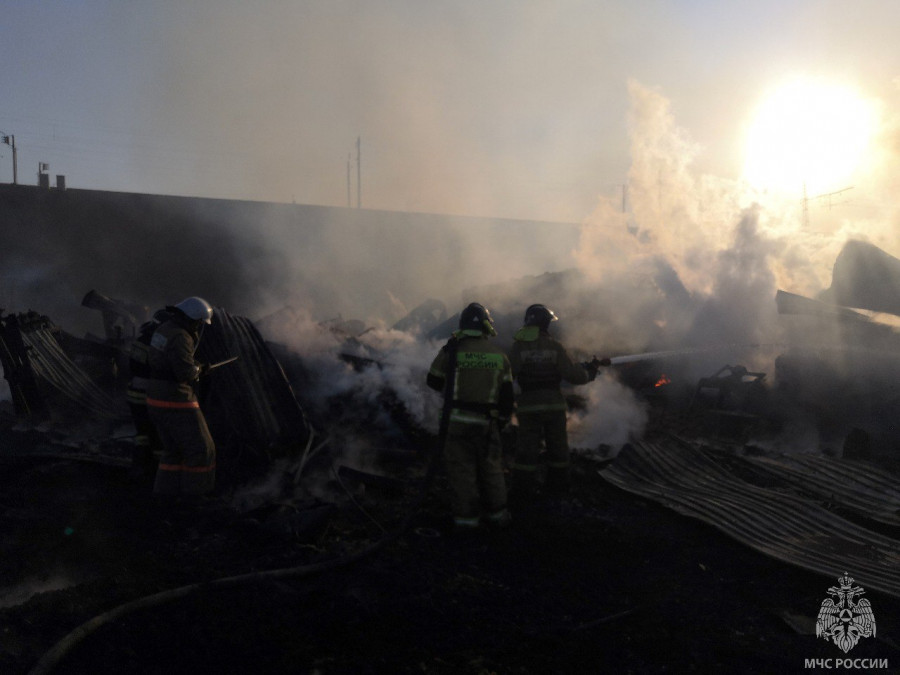 Пожар в Первомайском районе