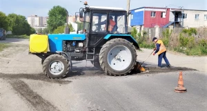 Ремонт дорог в Барнауле.