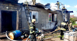 Пожар в частном доме в поселке Казенная Заимка