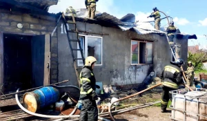 Пожар в частном доме в поселке Казенная Заимка