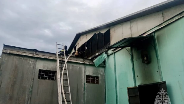 Пожар на почтовом складе в Бийске