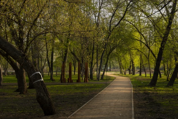 Барнаульские парки весной. 