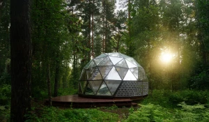 Купольные дома из стекла и дерева от компании NeoDome.