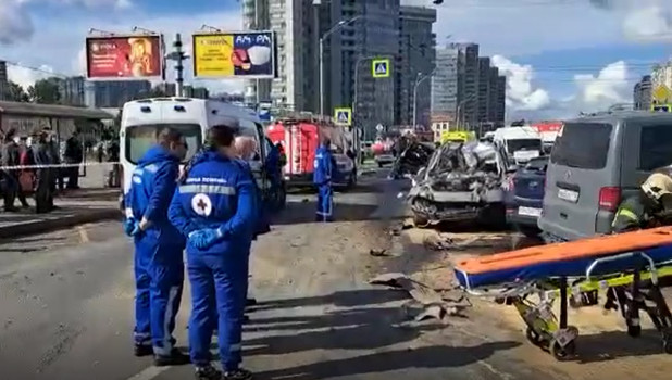 Массовая авария в Санкт-Петербурге