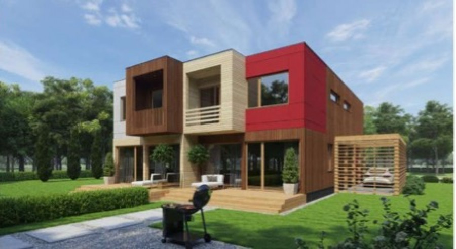 Примеры проектов домов с использованием деревянных конструкций из каталога Минстроя.