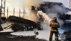 Пожар на подстанции Смазнева в Заринской районе