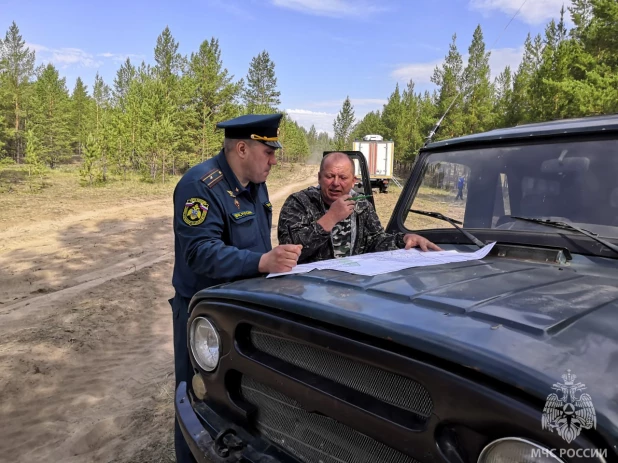 Пожар в Егорьевском районе. Лесной пожар.