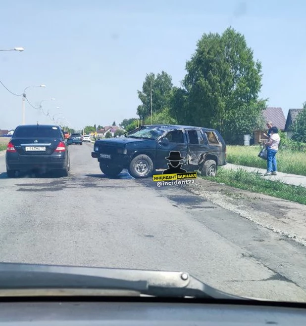 Авария напротив барнаульского садоводства