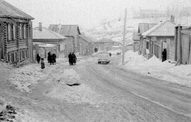 Барнаул. На улице Косой взвоз. 60-е годы.