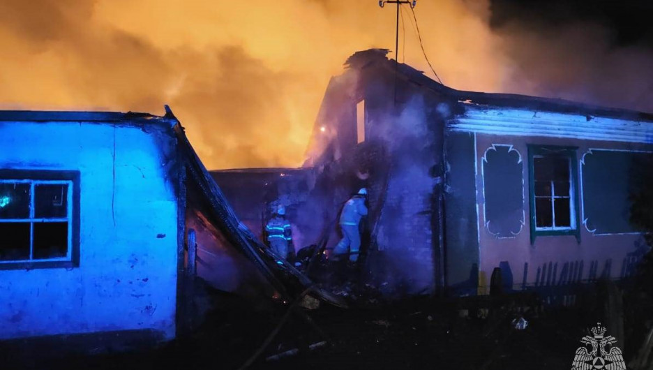 Пожар в частном доме в Романовке.