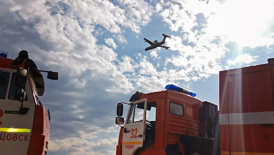 Лесной пожар в Егорьевском районе