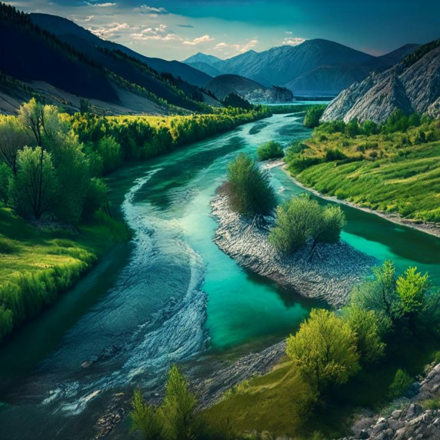Река Катунь.