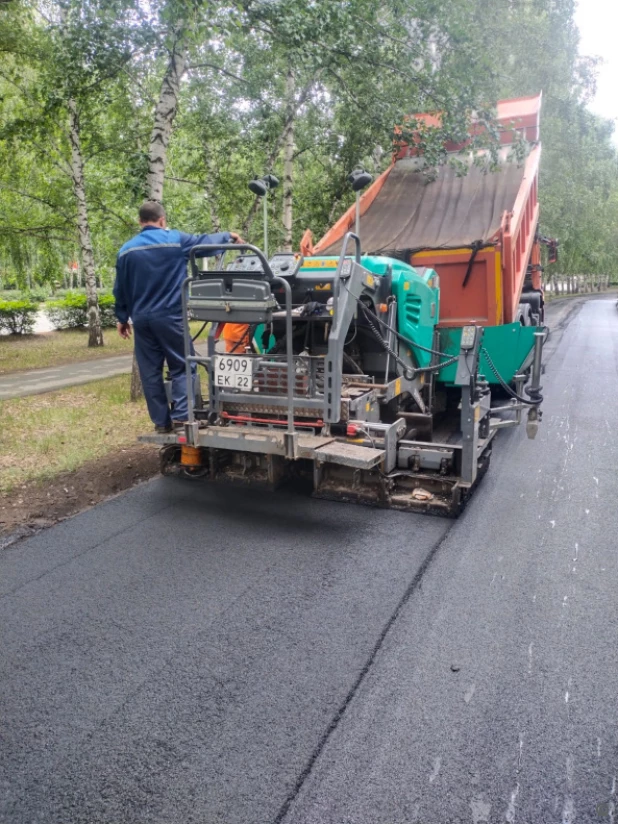 Ремонт дорог в Барнауле.