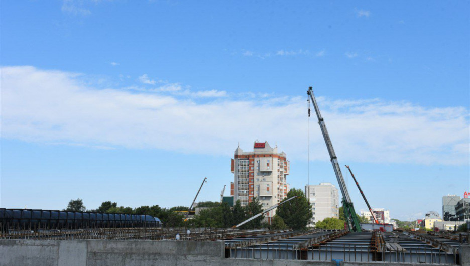 Ремонт моста на проспекте Ленина.