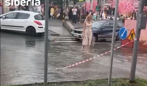 Затопленные улицы в Новосибирске