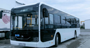 Новые большие автобусы в Барнауле.