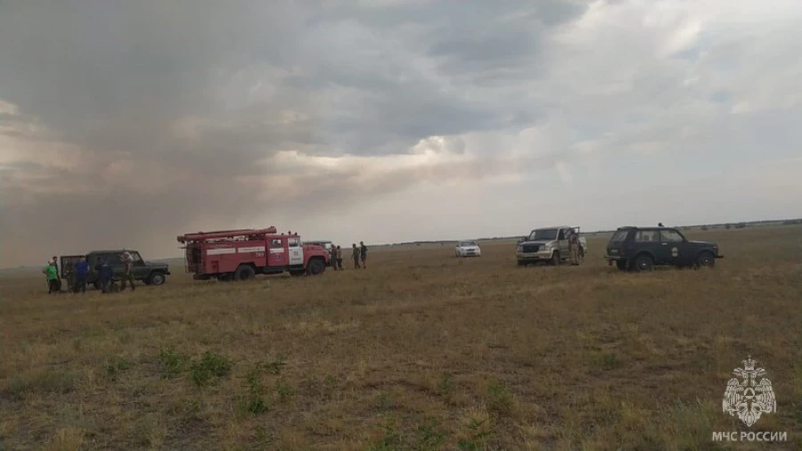 Пожар в Бурлинском районе 