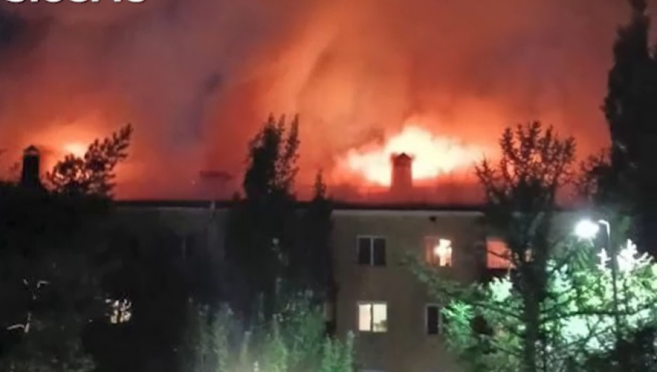 Пожар в Омске