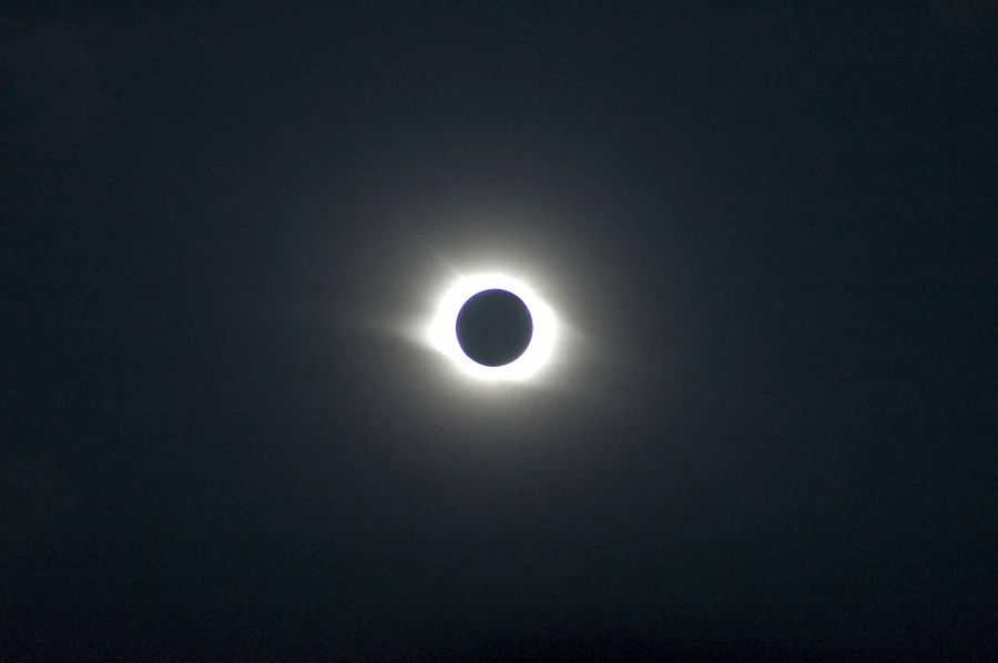 Полное затмение 2008 в Барнауле.