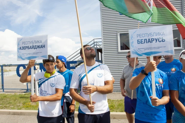 Соревнования на гребном канале в Барнауле. 