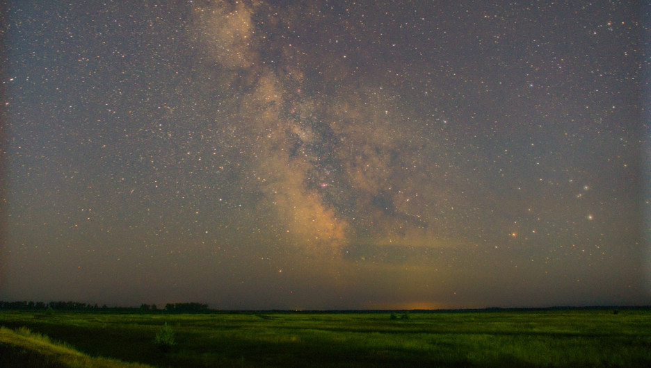 Звездное небо в Алтайском крае.