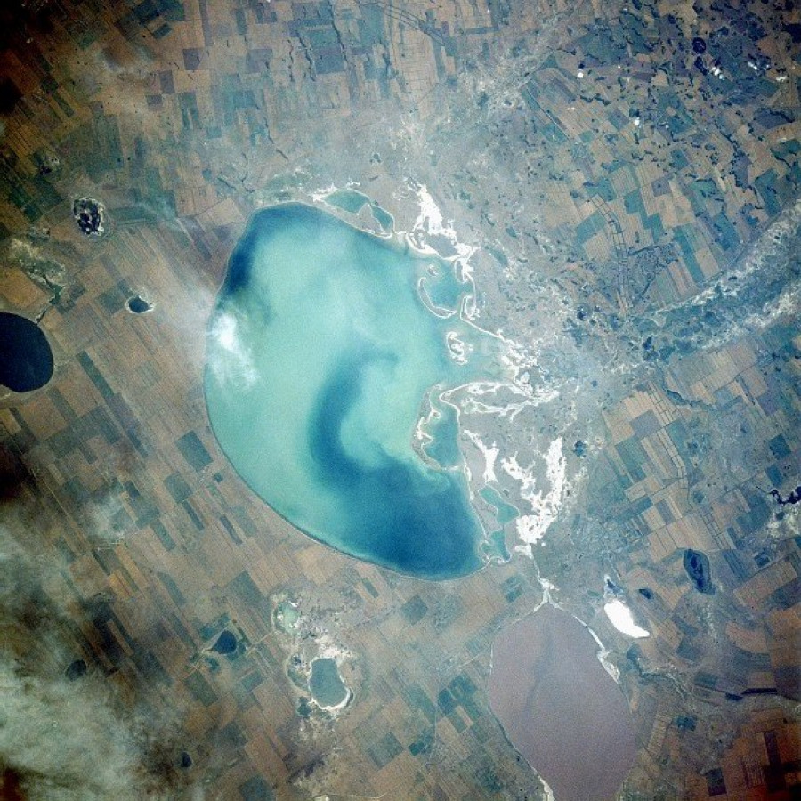 Фото Кулундинского озера из космоса.