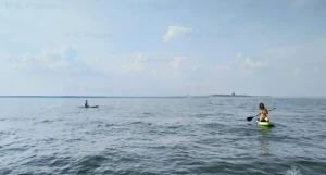 На обском водохранилище.