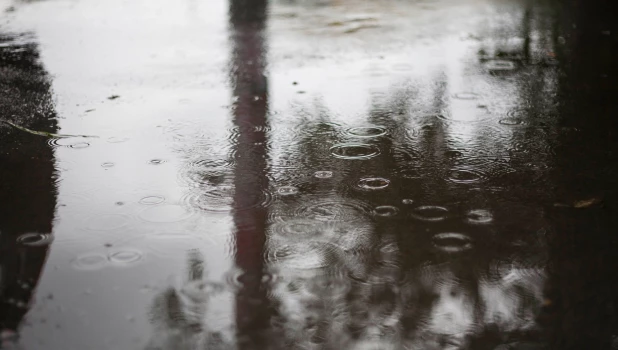 Дождь в Барнауле.