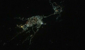 Ночной Барнаул сфотографировали с борта МКС.