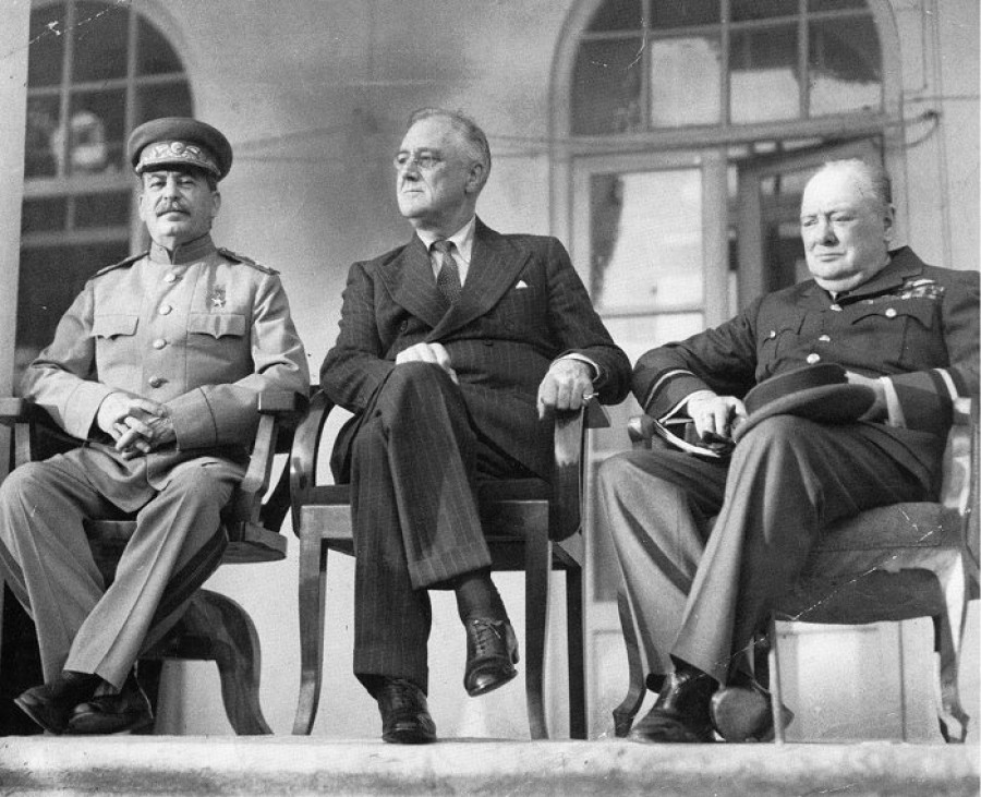 И. В. Сталин на Тегеранской конференции в Иране.